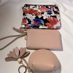 CHLOE WAllET, SHEIN COSMETIC LITLLE BAG AND LODIS MAKE UP
